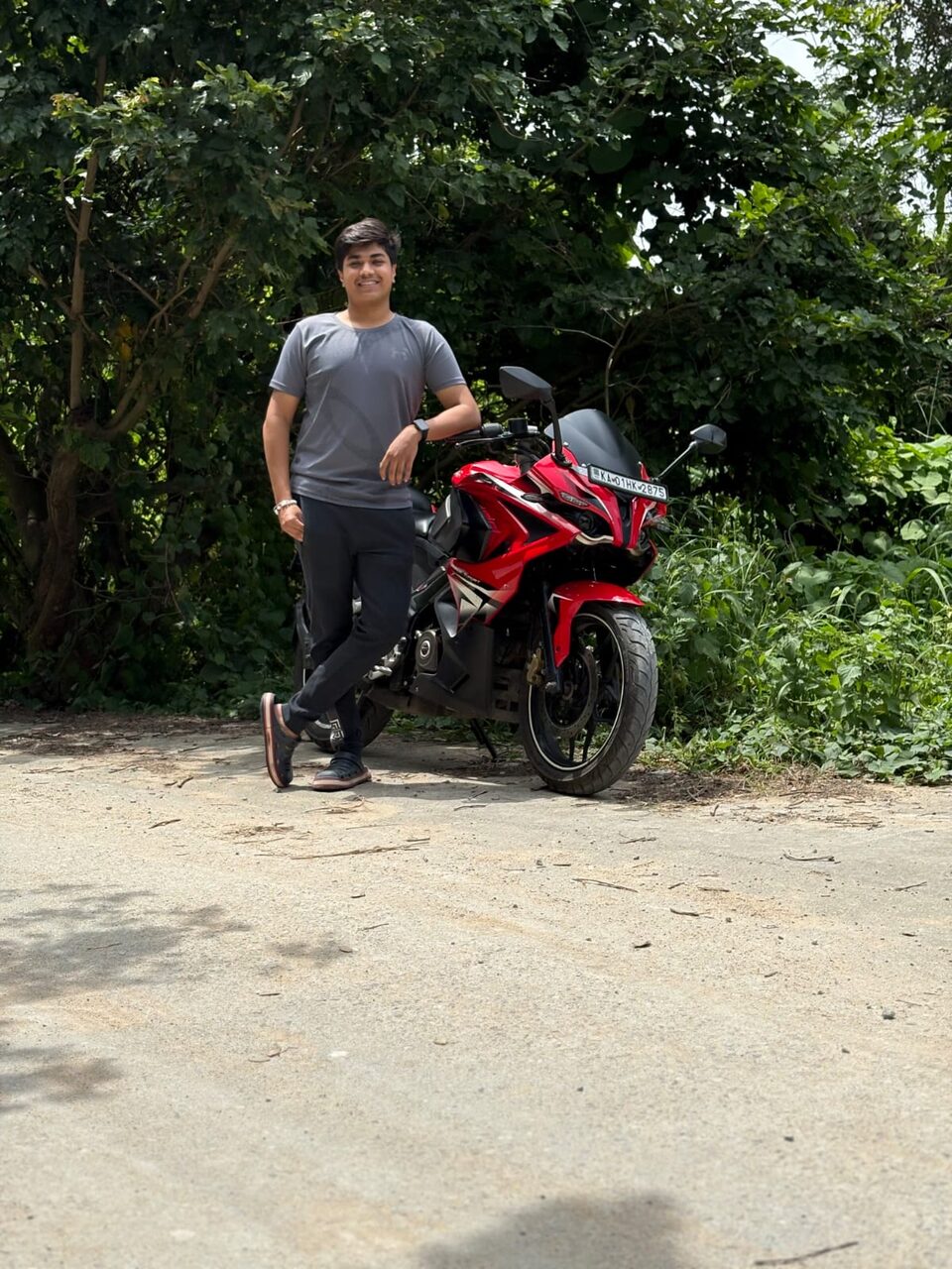 On a ride near Bengaluru